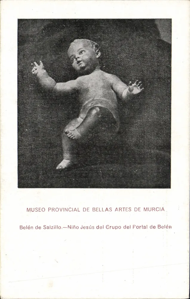 Museu Provincial de Belas Artes de Murcia — Belén de Salzillo — Menino Jesus do Grupo do Portal de Belén - Frente