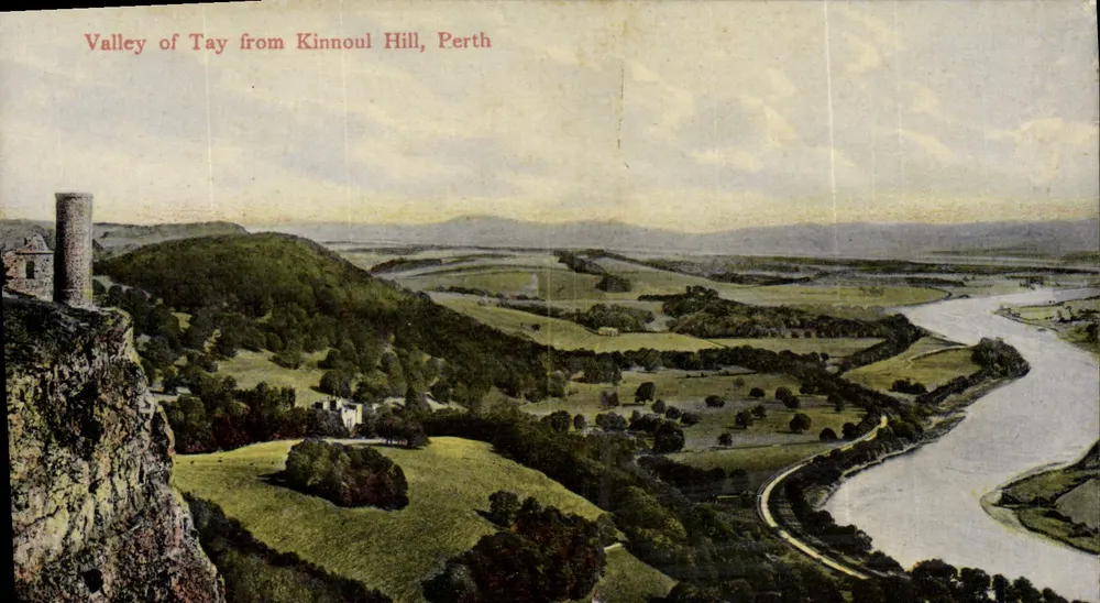 Tal des Tay von Kinnoull Hill, Perth — Panoramablick — Artprint in Saxony, n° 119510 - Vorderseite