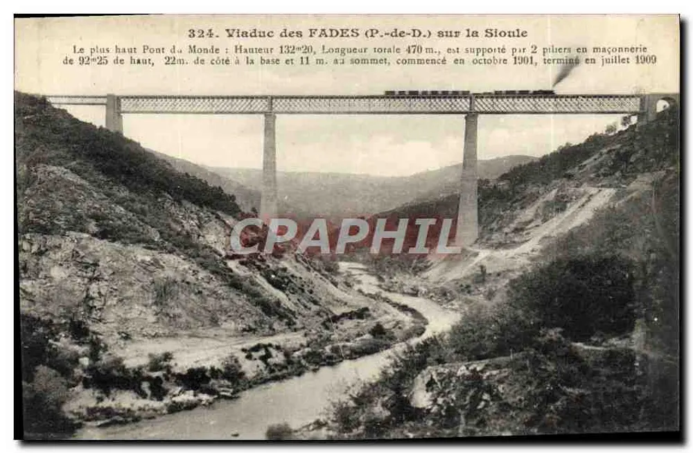 Viadukt der FADES (P.-de-D.) über die Sionle — Verlag G. Chaumont & Mentluçon, Nr. 324 - Vorderseite