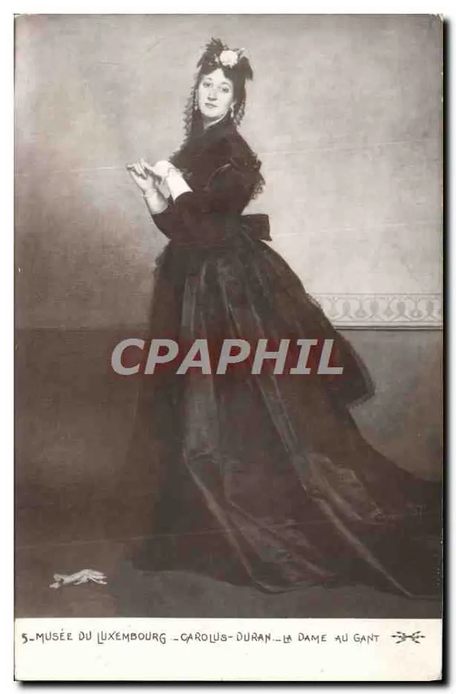Musée du Luxembourg — Die Dame mit dem Handschuh — Carolus-Duran — n°5 - Vorderseite