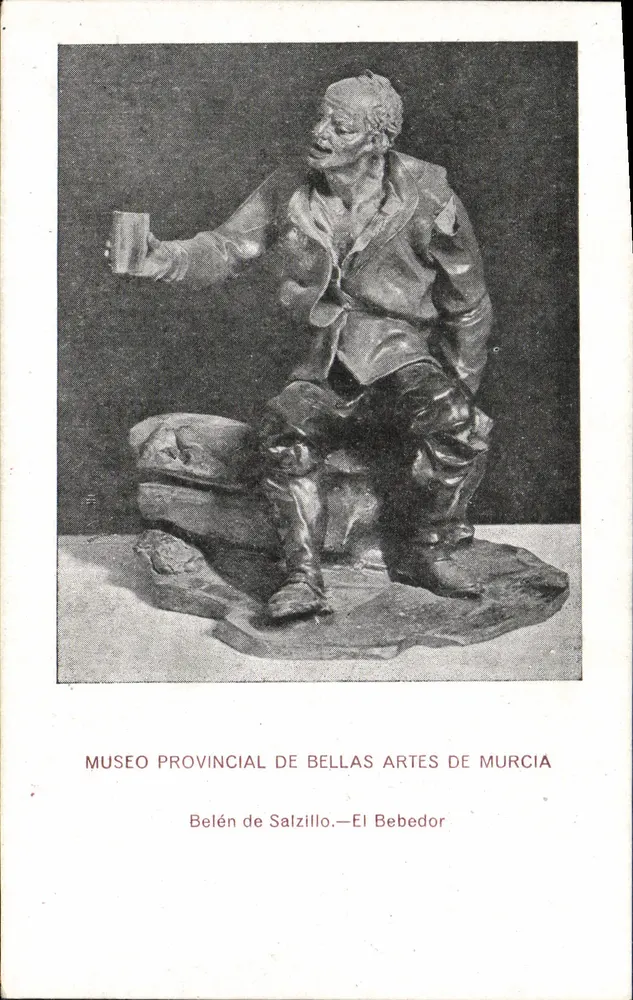 Belén de Salzillo — El Bebedor — Museo Provincial de Bellas Artes de Murcia - Vorderseite