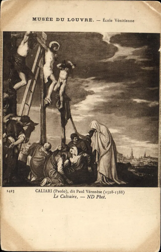Der Calvaire — Gemälde von Paolo Veronese im Louvre-Museum — Verlag ND Phot. n° 1423 - Vorderseite