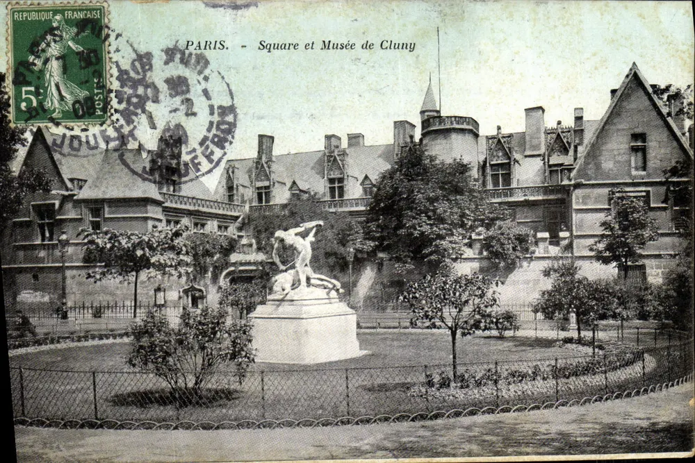 Paris - Square e Museu de Cluny — editor não identificado, número de série não visível - Frente