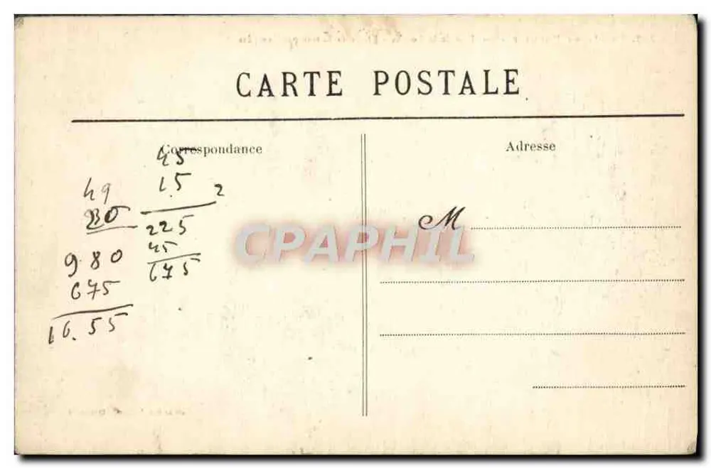 Pointe de Penmarch — Bucht der Fackel — Studie von Wellen bei Sturm — Sammlung Villard, Quimper - Rückseite