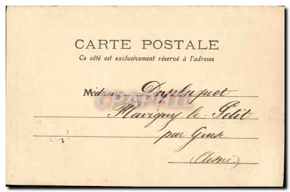 Abbeville — Grab des Admirals Courbet — Verlag MT - Rückseite