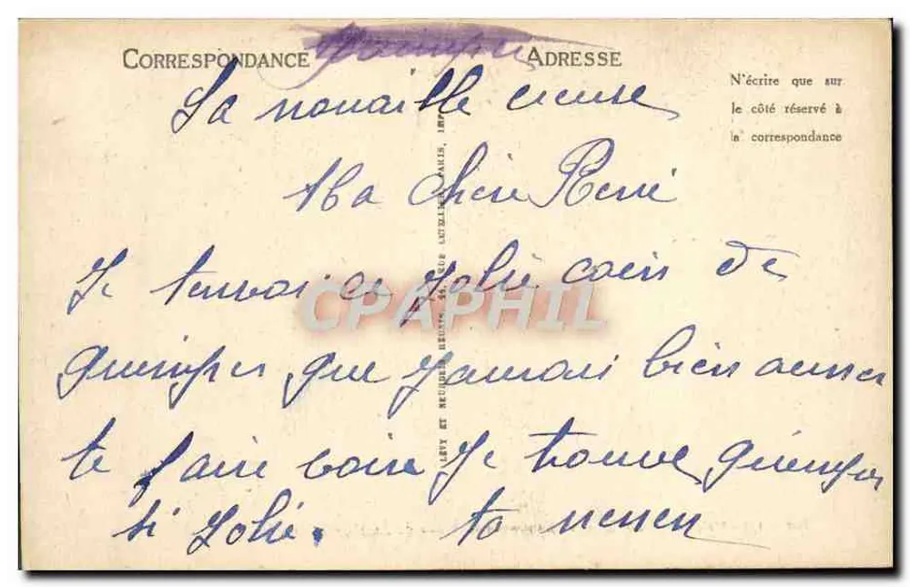 Quimper — Mont Frugy — Allées de Locmarta — LL - Rückseite