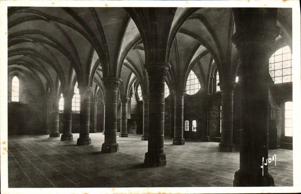 Mont Saint-Michel — Abtei — Rittersaal (13. Jahrhundert) — Les Editions d'Art, Paris - Vorderseite
