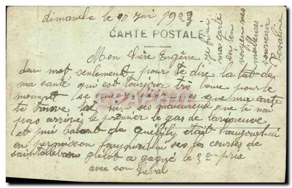 Lamballe — compositions de cartes postales entourées de fleurs — éditeur A. Warron, St-Rémiac - Verso