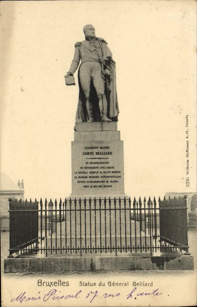 Bruxelas - Estátua do General Belliard — Wilhelm Hoffmann A.-G., Dresden, n° 32231 - Frente