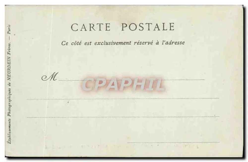 Anrufung der Heiligen Geneviève — Wandmalereien des Panthéons — ND Phot - Rückseite