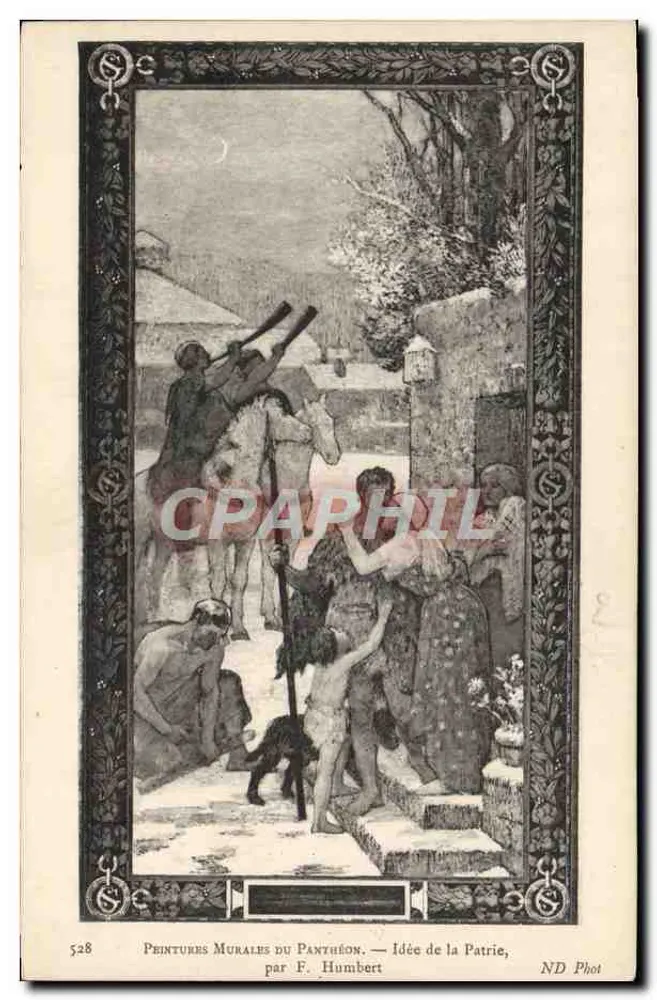 Wandmalereien des Panthéons — Idee der Vaterlandsliebe — von F. Humbert - Vorderseite