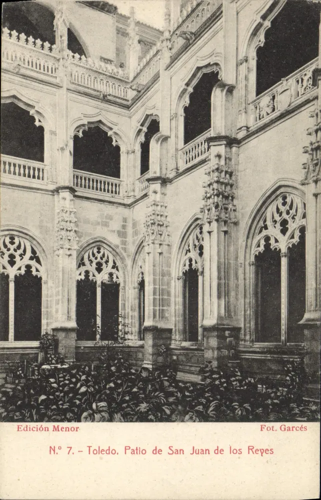 Toledo. Patio de San Juan de los Reyes — Edición Menor, Nr. 7 — Fot. Garcés - Vorderseite