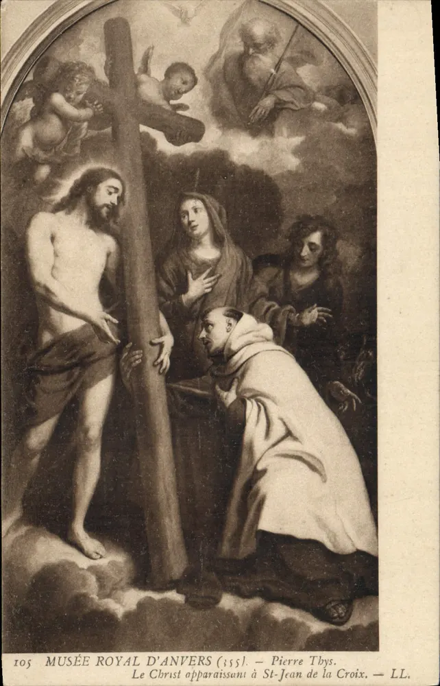 Christus erscheint St. Johannes von der Kreuz — Königliches Museum von Antwerpen — Pierre Thys — n°105 - Vorderseite