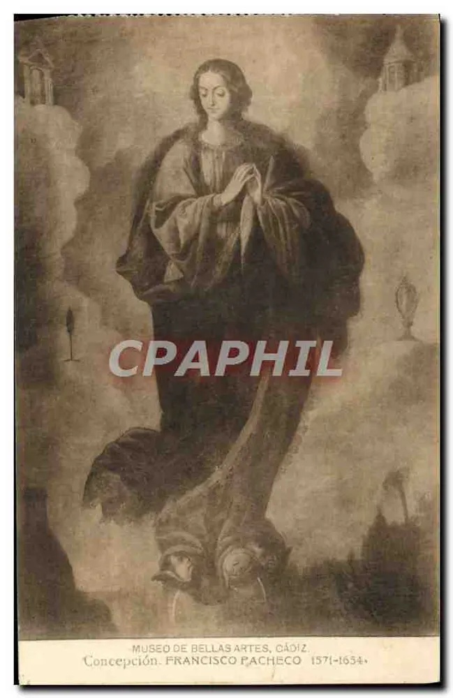 Concepción — Gemälde von Francisco Pacheco — Museum für Kunst von Cádiz - Vorderseite
