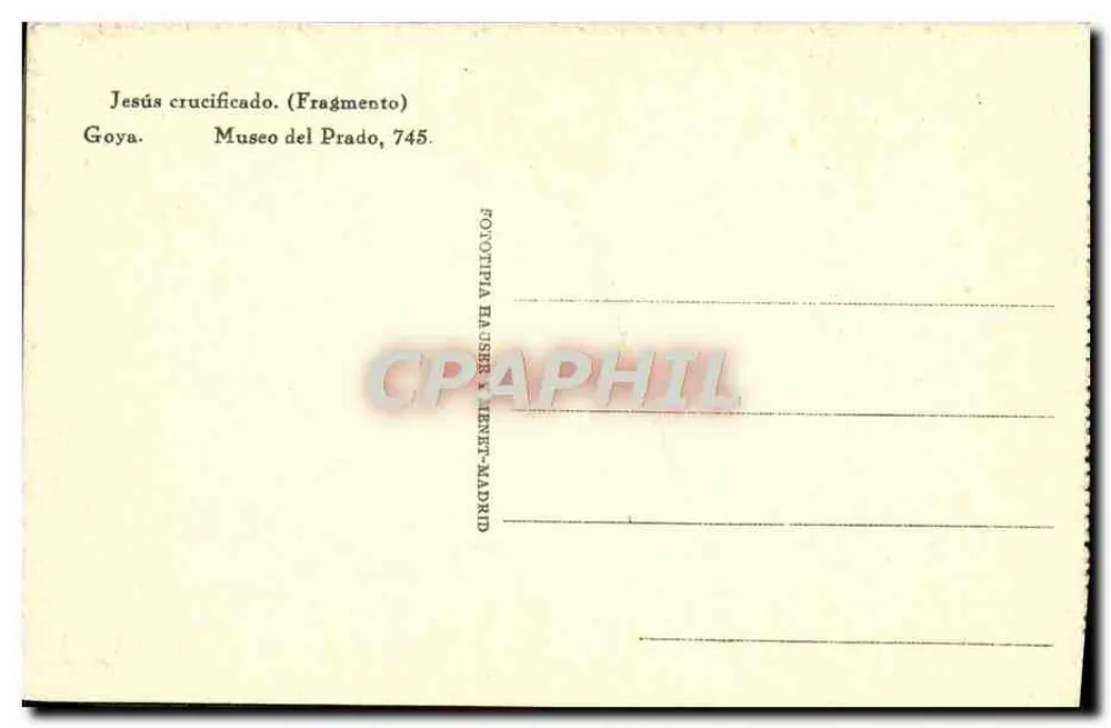 Jesus crucificado — Fragmento — Goya, Museu do Prado, 745 - Verso