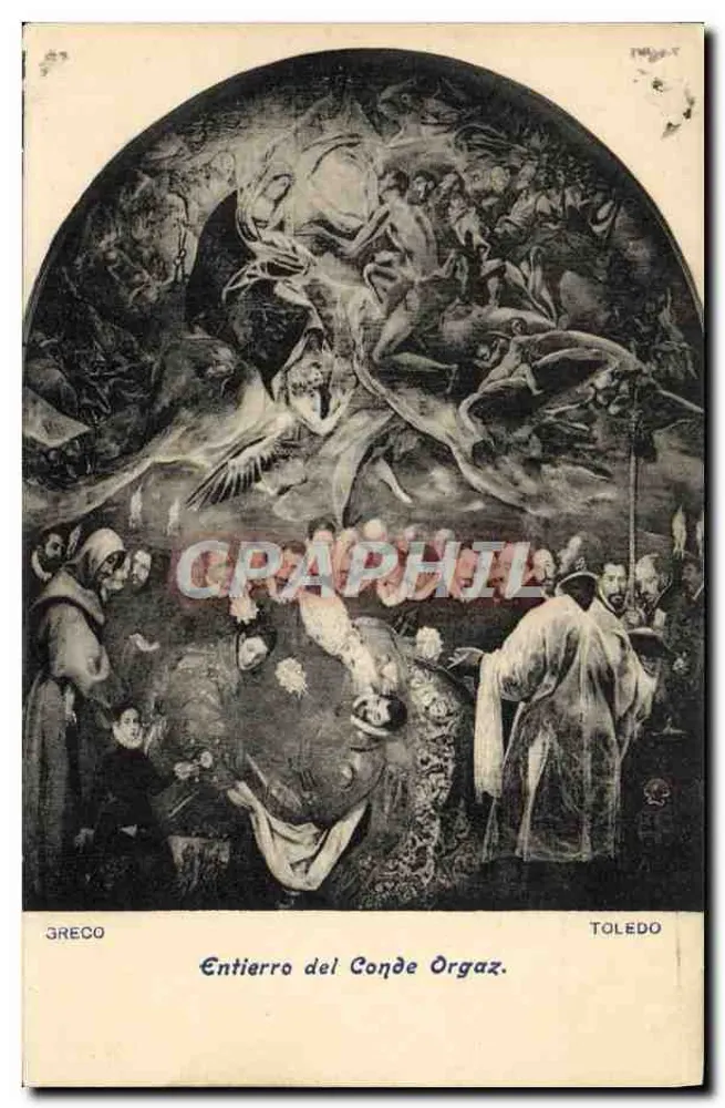 Sepoltura del Conte Orgaz — tela di El Greco — Toledo - Recto