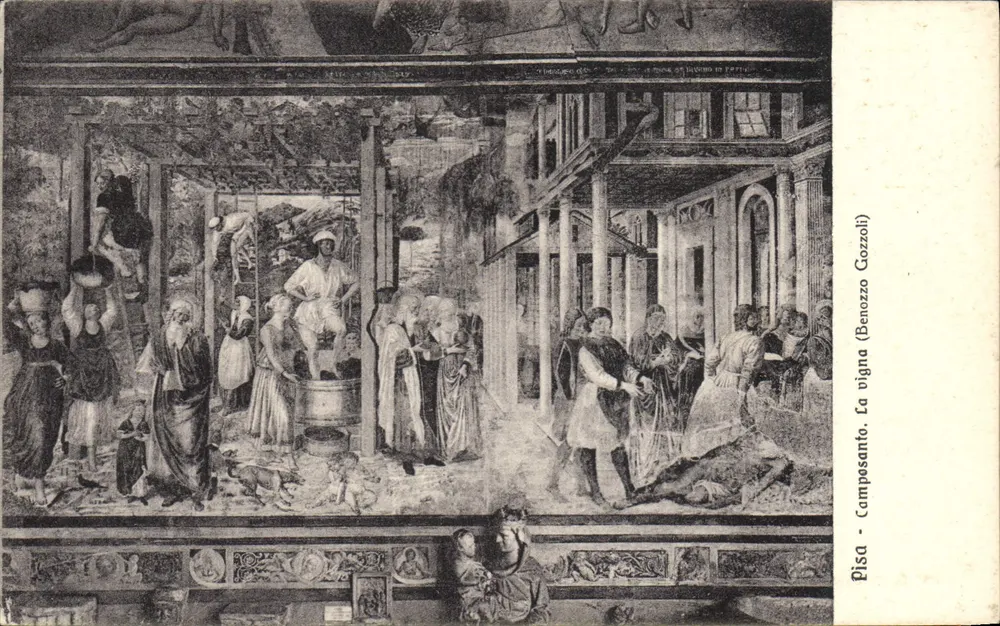 La vigna - Camposanto - Pisa — Benozzo Gozzoli - Frente