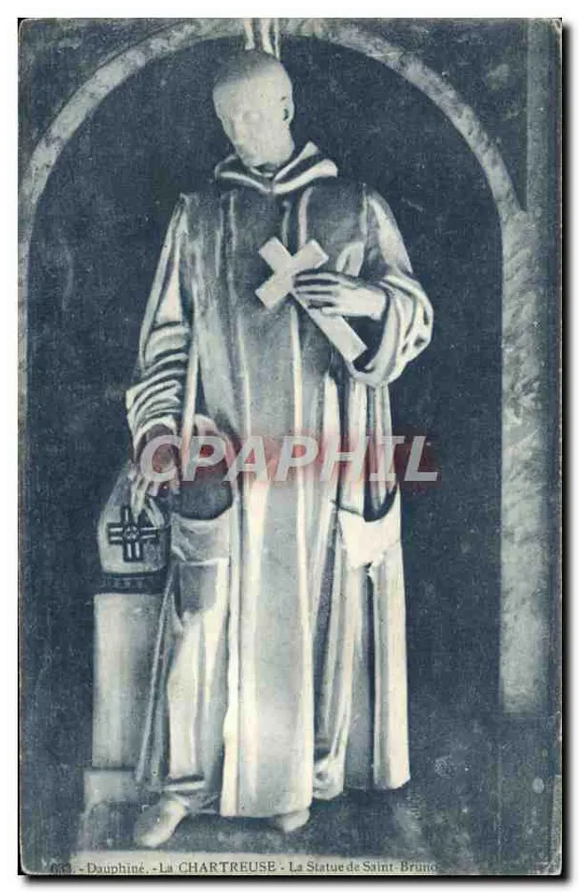A Chartreuse — A Estátua de São Bruno — Editor M. Bourcier, Grenoble - Frente