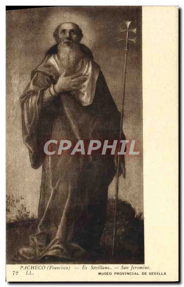 Heiliger Hieronymus — Provinzmuseum von Sevilla — Pacheco (Francisco) — n°72 - Vorderseite