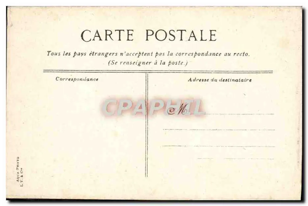 Versailles. Grand Trianon. Arbeitszimmer von Napoleon I — L.V.&C° n°22 - Rückseite