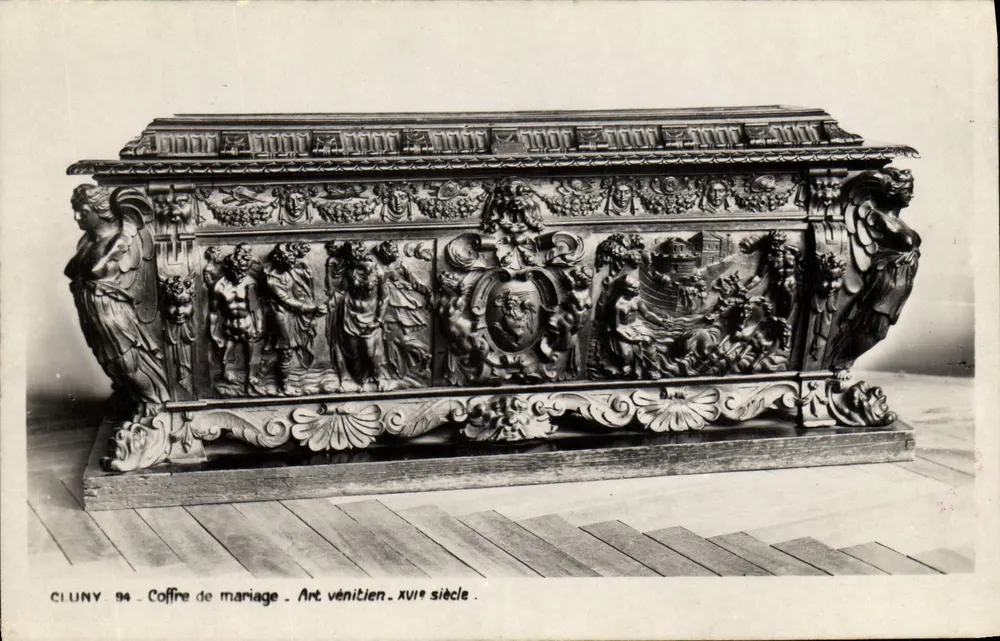 Cluny — Caja de matrimonio — Arte veneciano siglo XVII - Anverso