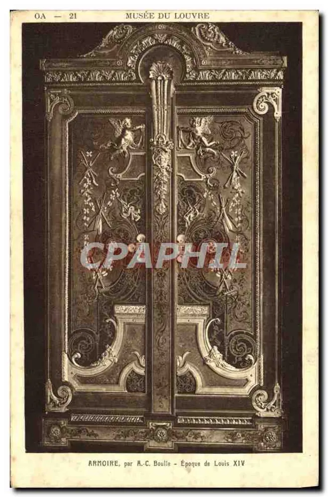 Schrank aus dem Louvre-Museum — Zeit des Ludwig XIV. — von A.C. Boulis — n° OA-21 - Vorderseite