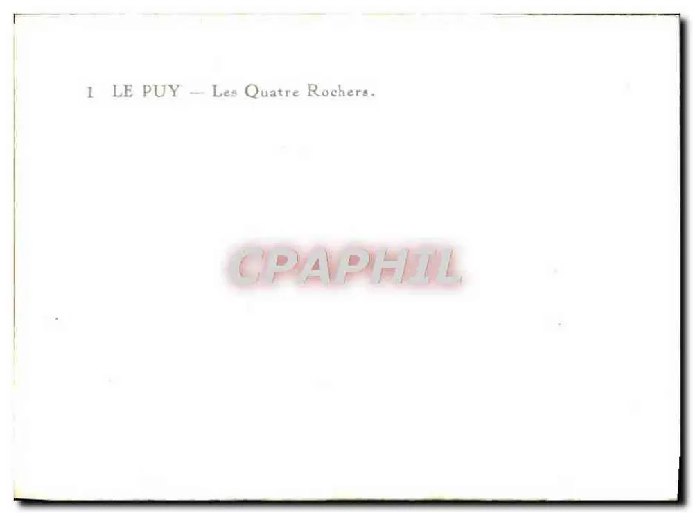 Le Puy — Os Quatro Rochos - Verso