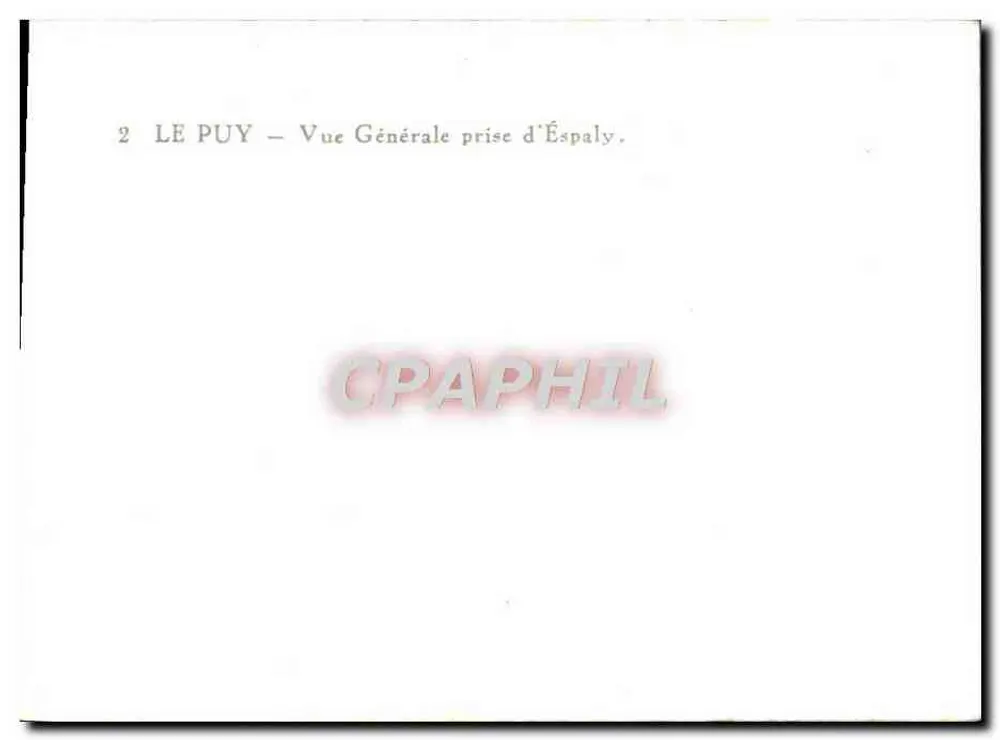 Le Puy — Vista Geral tirada de Éspaly — n°2 - Verso
