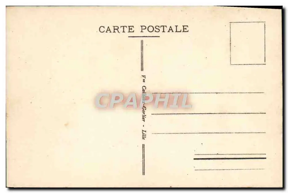 Valenciennes - De Station - E.C. — Uitgever E.C. — N°6 - Achterkant