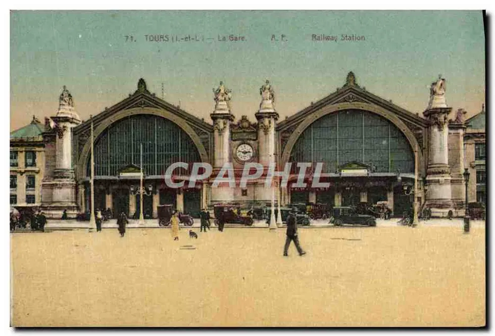 Tours (Loire) — A Estação Ferroviária — CPAPHIL - Frente