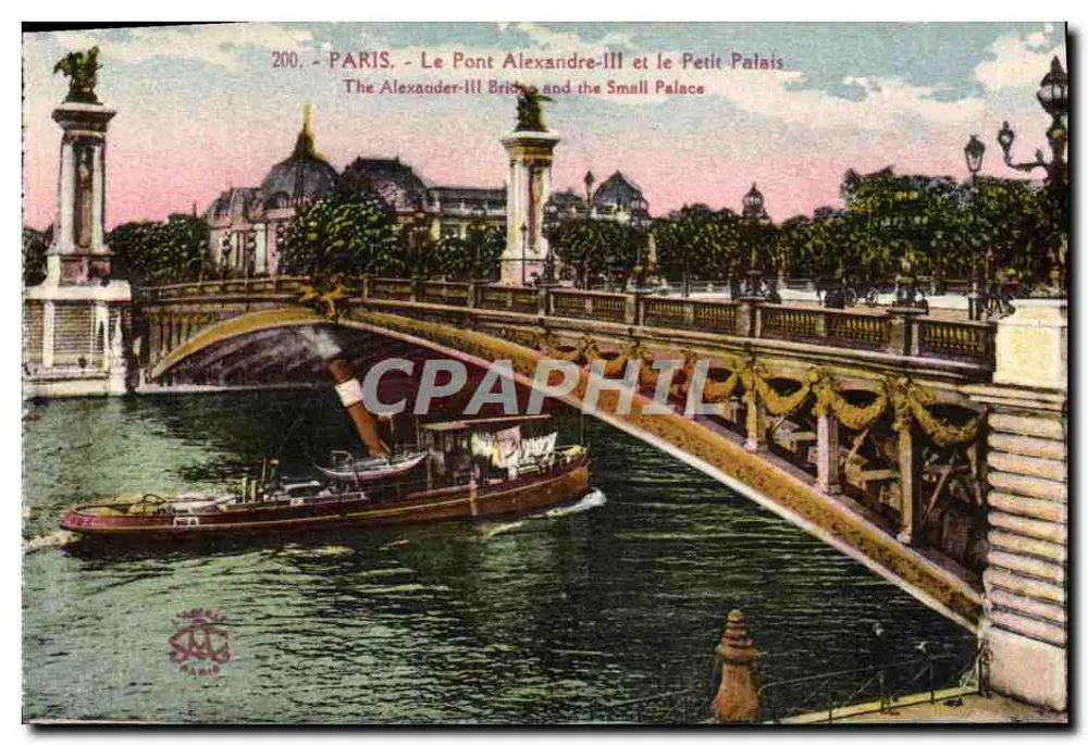 Paris - Der Pont Alexandre-III und das Petit Palais — Phototype-Itabelle, Paris, n°200 - Vorderseite