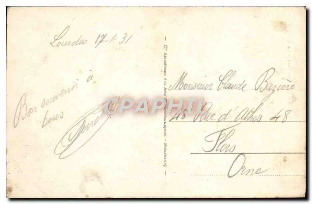 Lourdes — O Castelo-Forte - O Donjon — editor Lourdes, n° 98 - Verso