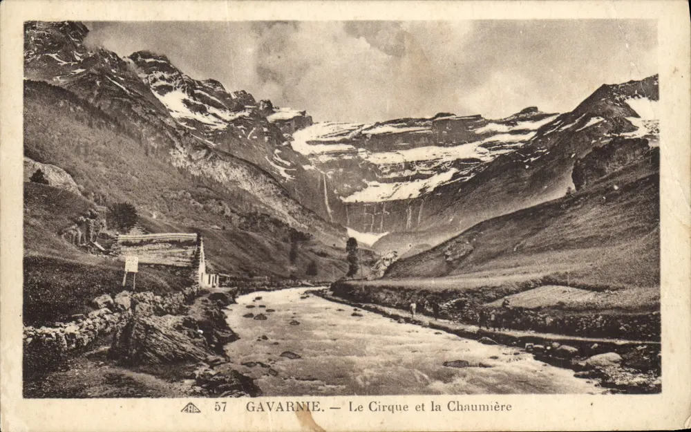 Gavarnie — Le Cirque et la Chaumière — Éditeur : Gavarnie, n° 57 - Frente