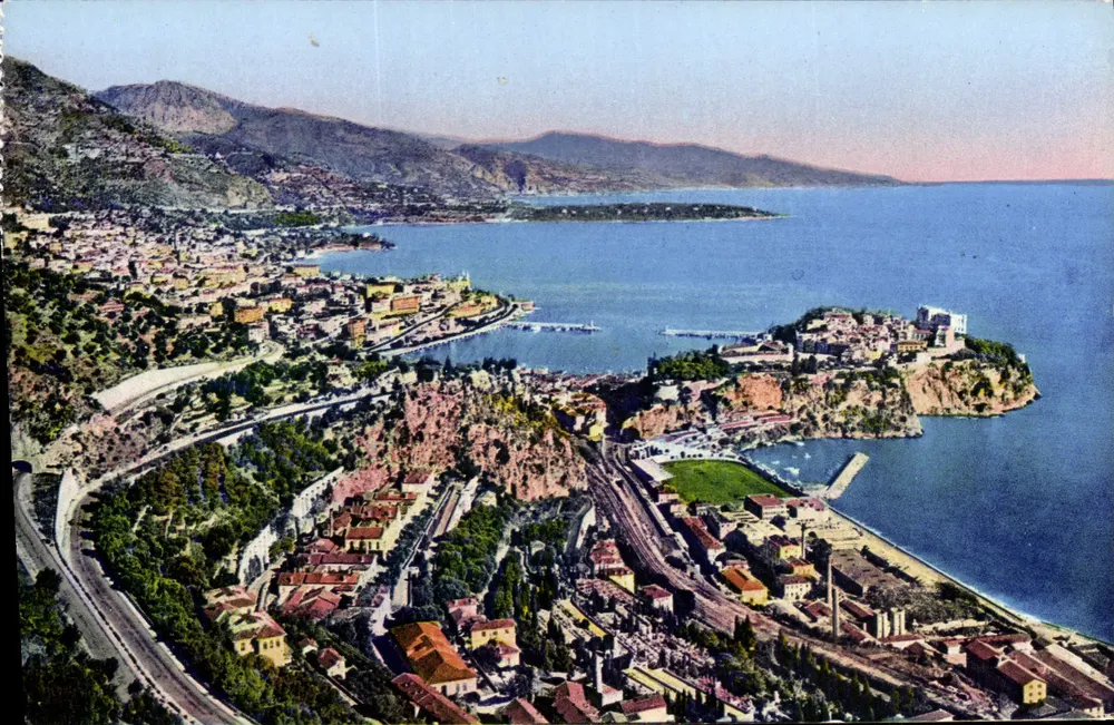 Mônaco — Vista geral da Principalidade — Éditions G. M. — Ad La. Nice - Frente