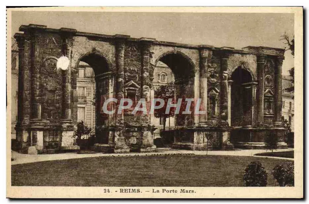 Reims — La Porte Mars — éditeur A. Quenlinet - Frente