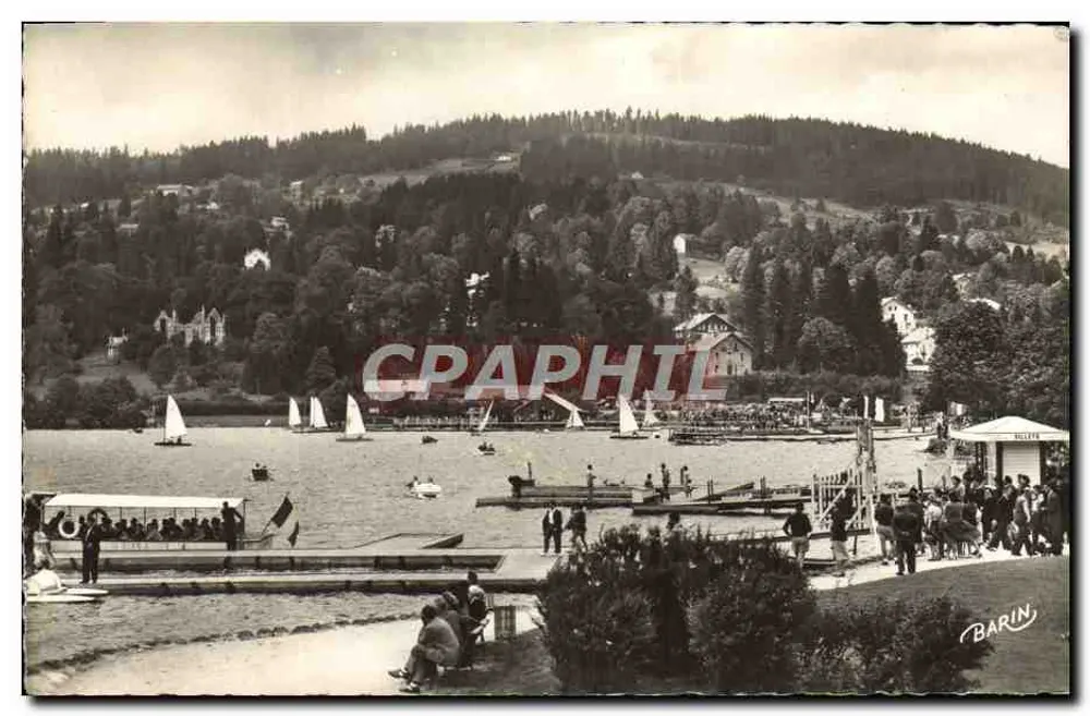 Gérardmer — Os embarcadouros e a promenade do lago — Foto BARIN - Frente