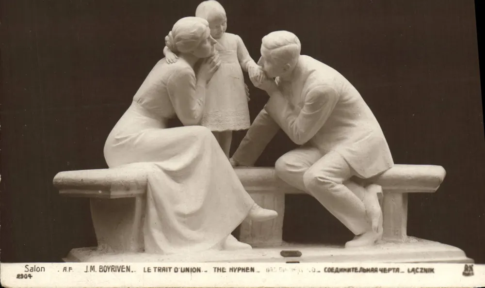 Sztuka 'Le Trait d'Union' — J.M. Boyriven — Salon #2904 - Awers