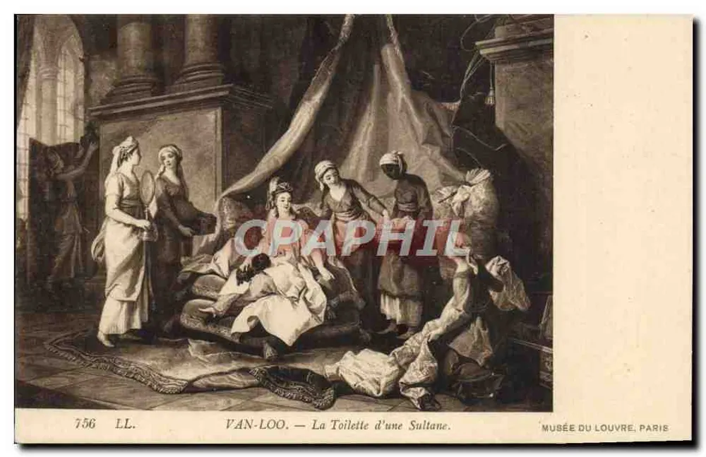A Toalete de uma Sultana — Van Loo — Museu do Louvre, Paris - Frente