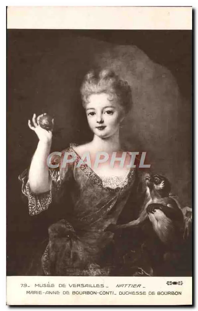 Marie-Anne de Bourbon-Conti — Herzogin von Bourbon — Museum von Versailles — Nattier — n°79 - Vorderseite