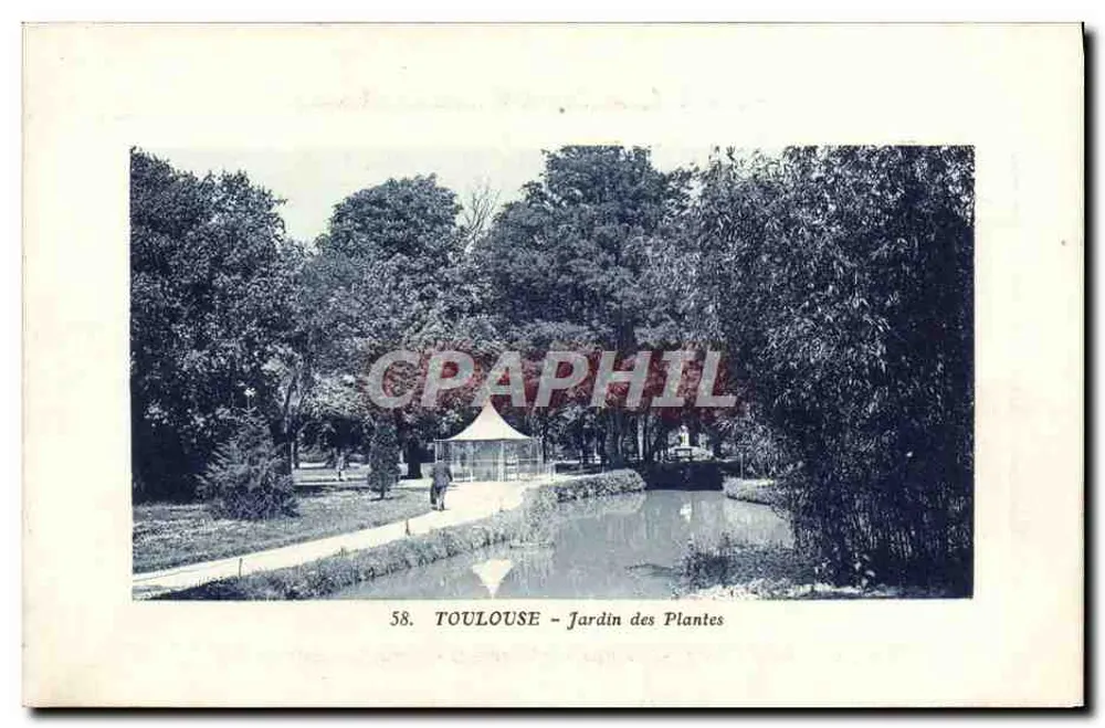 Toulouse - Jardin des Plantes — Cazeau, édit., Toulouse, n°58 - Vorderseite