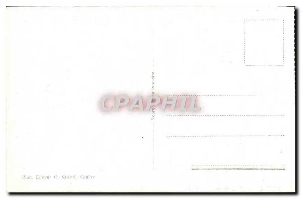 Genf - Quai du Mont Blanc und Stadt - Rückseite