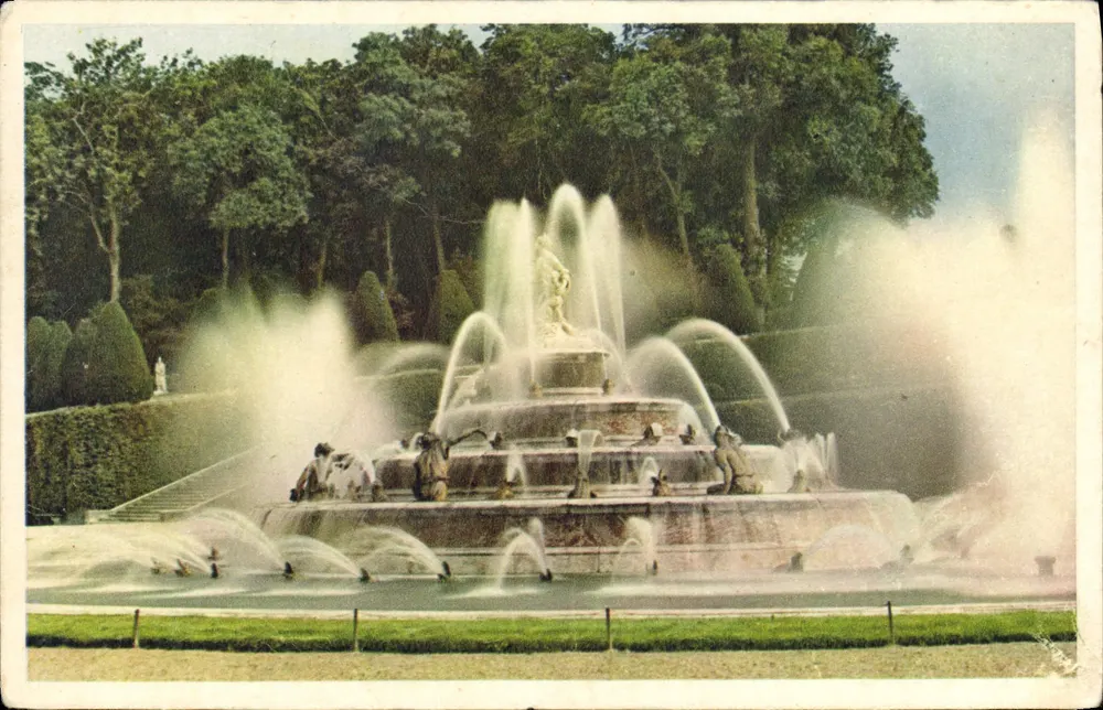 Der Bassin de Latone — Park des Schlosses Versailles — Imp. Orager, Verfahren 301 - Vorderseite