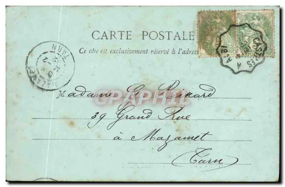 O Sidobre perto de Castres — A Pierre Clabado — E. Sagnes, editor, Castres - Verso