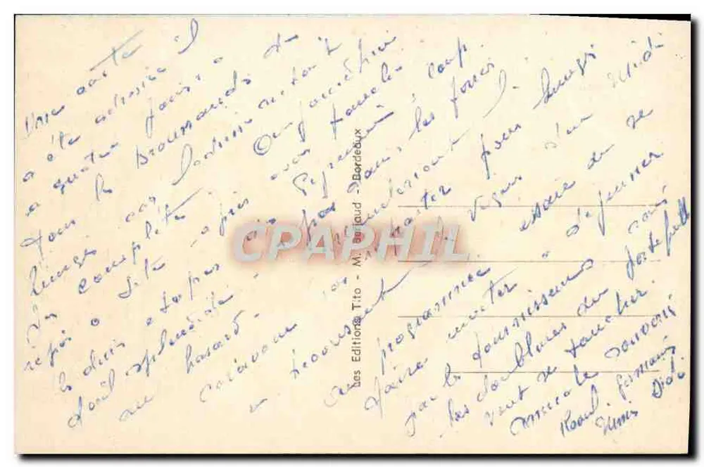 Lourdes — A Esplanada e o Castelo — Tito - Verso