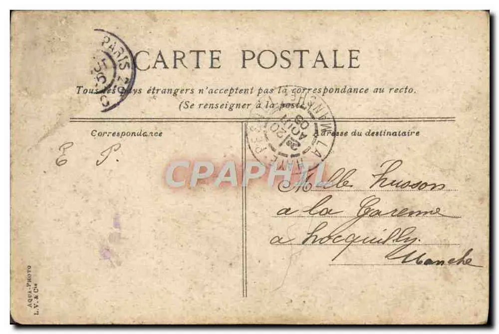 Granville — Vue Générale prise du Moulin à Vent — L.V.C. n° 789 - Rückseite
