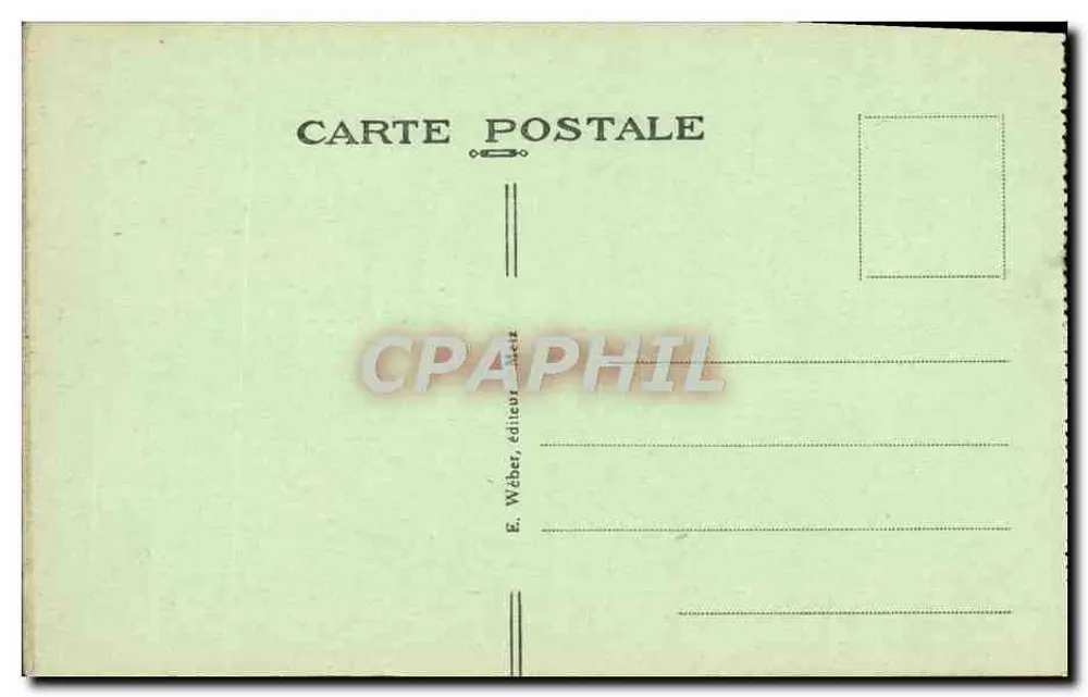 Metz — Neue Fontäne der Esplanade — E. Wéber, Verleger - Rückseite
