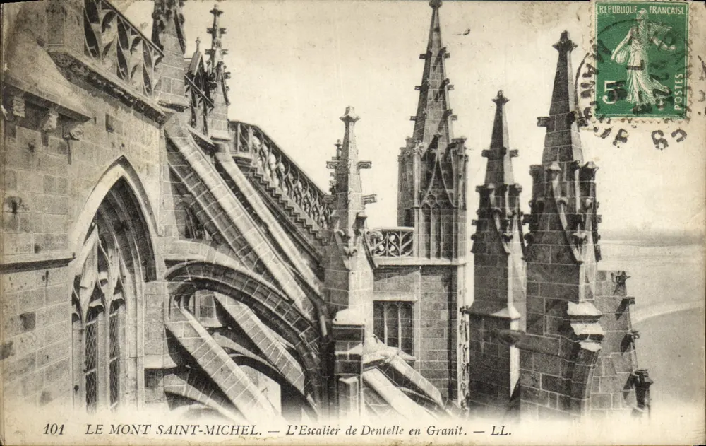 Mont Saint-Michel — Die Granit-Lace-Treppe — LL. — Nr. 101 - Vorderseite