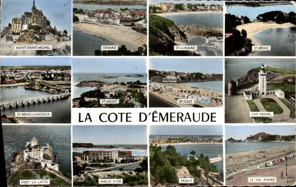 Küste der Smaragd — Mont-Saint-Michel, Dinard, St-Lunaire, St-Briac, St-Jacut, St-Cast, Cap Fréhel, St-Briac-Lancieux, Fort La Latte, Sables d'Or, Erquy, Le Val André — Editions Gaby - Vorderseite