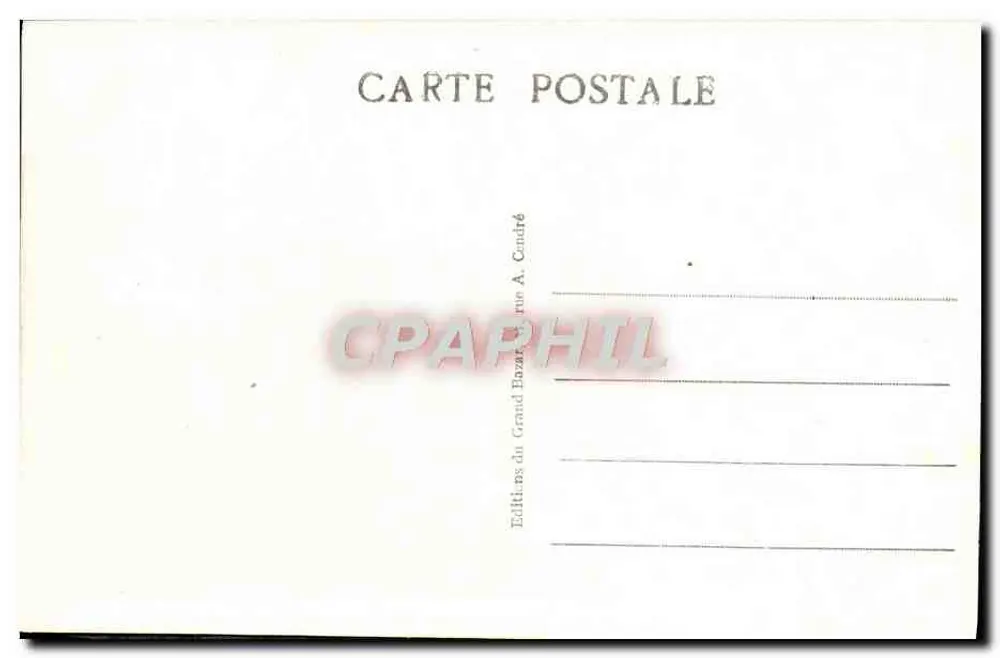 Abbeville - A Vista da Catedral de São Wulfran — Edições A. Candré, n° II - Verso
