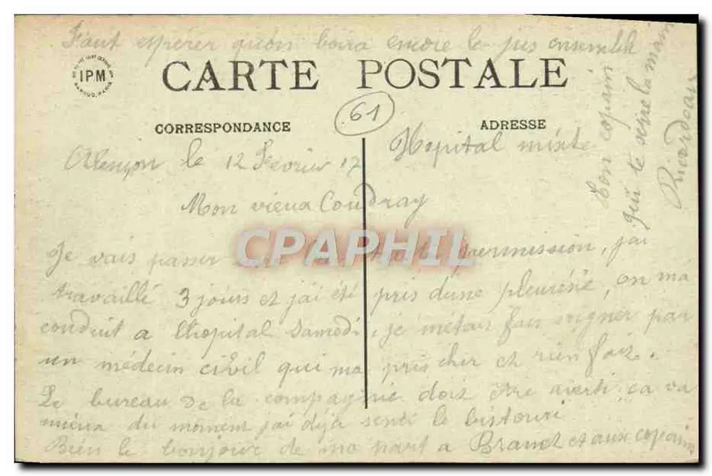 Alençon — Il Municipio — Edizione Jeanne, Alençon - Verso